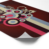 Retro Muziek Poster (Hoek)