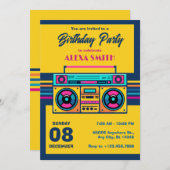 Retro muziek radio kaart (Voorkant / Achterkant)