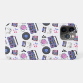 Retro-muziek uit de jaren 80 Nostalgisch Case-Mate iPhone Case (Achterkant (horizontaal))