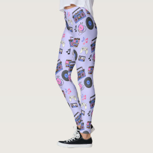 Retro muziek uit de jaren 80 Nostalgisch Leggings