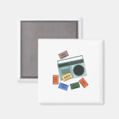 Retro  muziek van 80 magneet (Voorkant / Achterkant)
