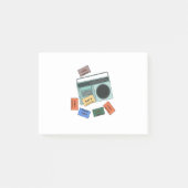 Retro muziek van 80 post-it® notes (Voorkant)