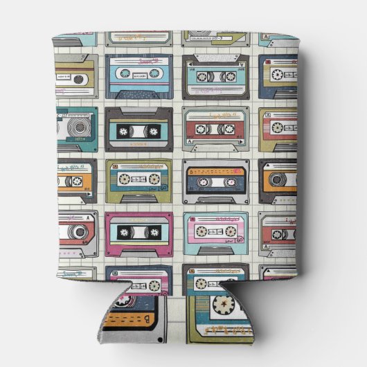 Retro muziekcassette: Nostalgisch icoon Blikjeskoeler (Achterkant)