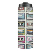 Retro muziekcassette: Nostalgisch icoon Thermosbeker (Voorkant)