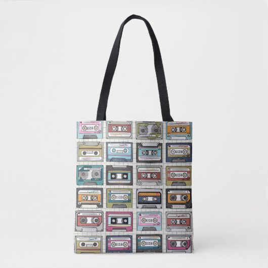 Retro muziekcassette: Nostalgisch icoon Tote Bag (Voorkant)