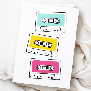 Retro-muziekcassettes, altijd leeg kaart