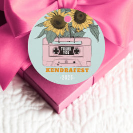 Retro Muziekfestival Dansfeest Bedankjes Labels