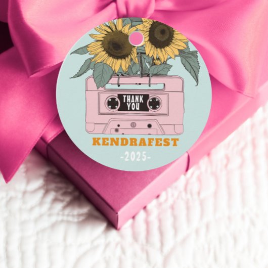 Retro Muziekfestival Dansfeest Bedankjes Labels