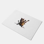 Retro muziekliefhebber Heavy Metal elektrische git Deurmat (Schuin)