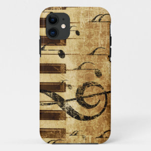 Retro-muzieknoten en piano Case-Mate iPhone case