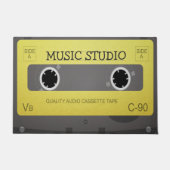 Retro muziektape op maat deurmat (Voorkant)