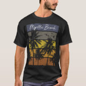 Retro Myrtle Beach Beach Print Vacking kermas T-shirt (Voorkant)