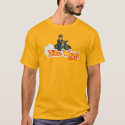 Retro Myrtle Beach Guy Bike Week 2025 T-shirt (Voorkant)
