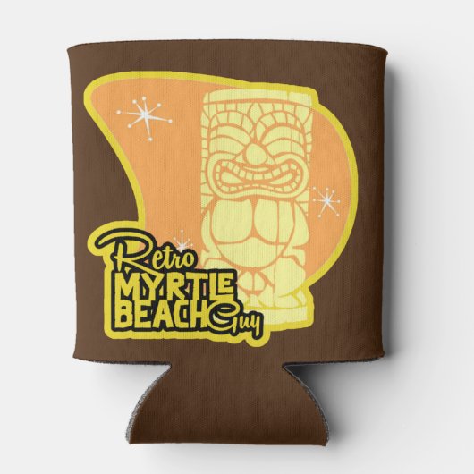 Retro Myrtle Beach Guy Blikjeskoeler (Achterkant)