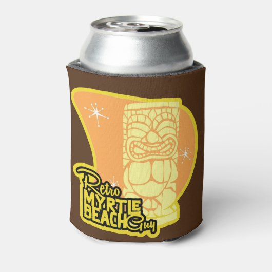 Retro Myrtle Beach Guy Blikjeskoeler (Blikje Achterkant)