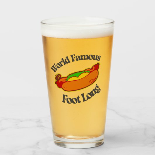 Retro Myrtle Beach Guy Glas (Voorkant gevuld)