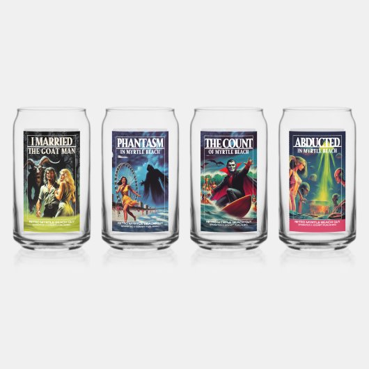 Retro Myrtle Beach Guy Horrorserie Blikvorm Glas (Voorkant)