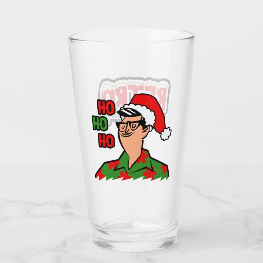 Retro Myrtle Beach Guy Kerstmis Glas (Achterkant)