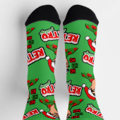 Retro Myrtle Beach Guy Kerstmis Sokken (Top)