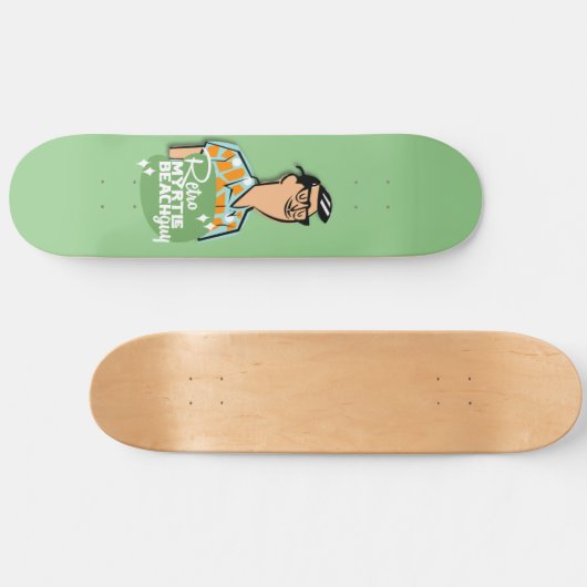 Retro Myrtle Beach Guy Persoonlijk Skateboard (Horizontaal)