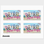 Retro Myrtle Beach Guy Rechthoekige Sticker (Vel)