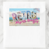 Retro Myrtle Beach Guy Rechthoekige Sticker (Tas)