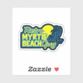 Retro Myrtle Beach Guy Sticker (Vel)