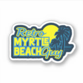 Retro Myrtle Beach Guy Sticker (Voorkant)