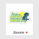 Retro Myrtle Beach Guy Sticker (Vel)