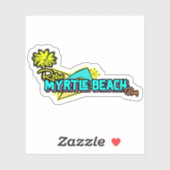 Retro Myrtle Beach Guy Sticker (Vel)