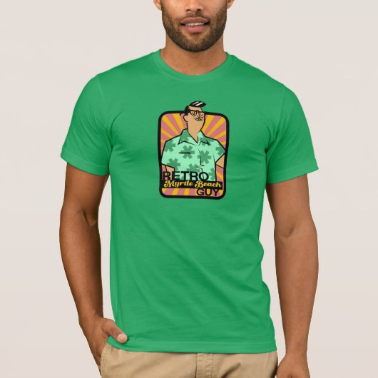 Retro Myrtle Beach Guy T-shirt (Voorkant)