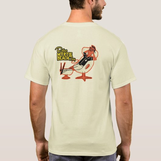 Retro Myrtle Beach Guy T-shirt (Achterkant)