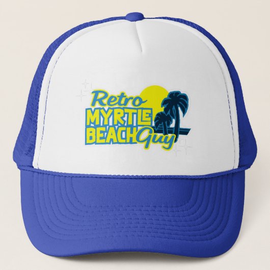 Retro Myrtle Beach Guy Trucker Pet (Voorkant)