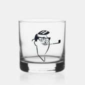 Retro Myrtle Beach Guy Whisky Glas (Voorkant)