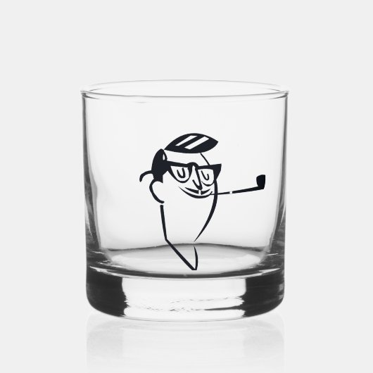 Retro Myrtle Beach Guy Whisky Glas (Voorkant)