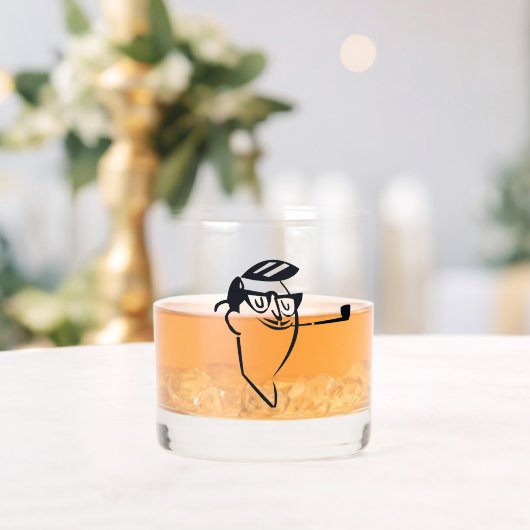 Retro Myrtle Beach Guy Whisky Glas (Insitu (Huwelijk))