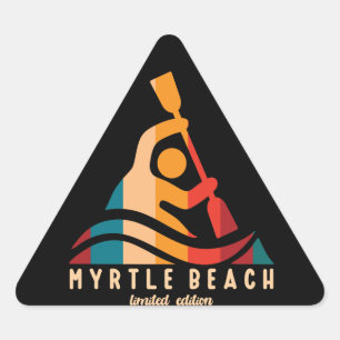 Retro Myrtle Beach Kayakken Sticker