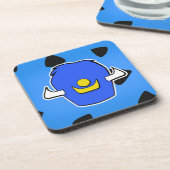 Retro Myrtle Beach Lodge Pet Bier Onderzetter (Linkerzijde)