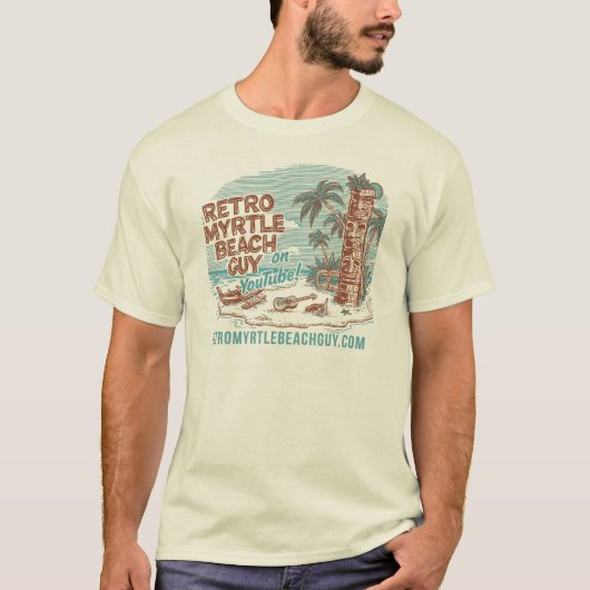 Retro Myrtle Beach Man T-shirt (Voorkant)