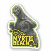 Retro Myrtle Beach Monster Sticker (Voorkant)