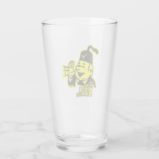 retro myrtle strand guy glas (Achterkant)