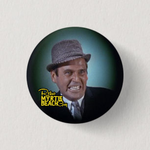 Retro Myrtle-strandman Ronde Button 3,2 Cm