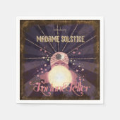 Retro Mystic Fortune Teller Crystal Ball Party Servet (Voorkant)