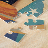 Retro Mystical Celestial Star Goddess Legpuzzel (Zijkant)