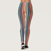  retro naadloze patronen leggings (Achterkant)