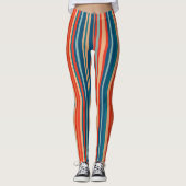  retro naadloze patronen leggings (Voorkant)