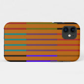 Retro Naadloze Patroon van Strepen Case-Mate iPhone Case (Achterkant (horizontaal))