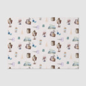 Retro Naaien Accessoires en Gereedschap Tissuepapier (Voorkant)