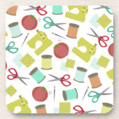 Retro Naaien met Onderzetters van met kurk gelijkg (Voorkant)