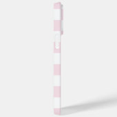 Retro naam licht roze witte schaakbord patroon Case-Mate iPhone case (Achterkant / Rechts)